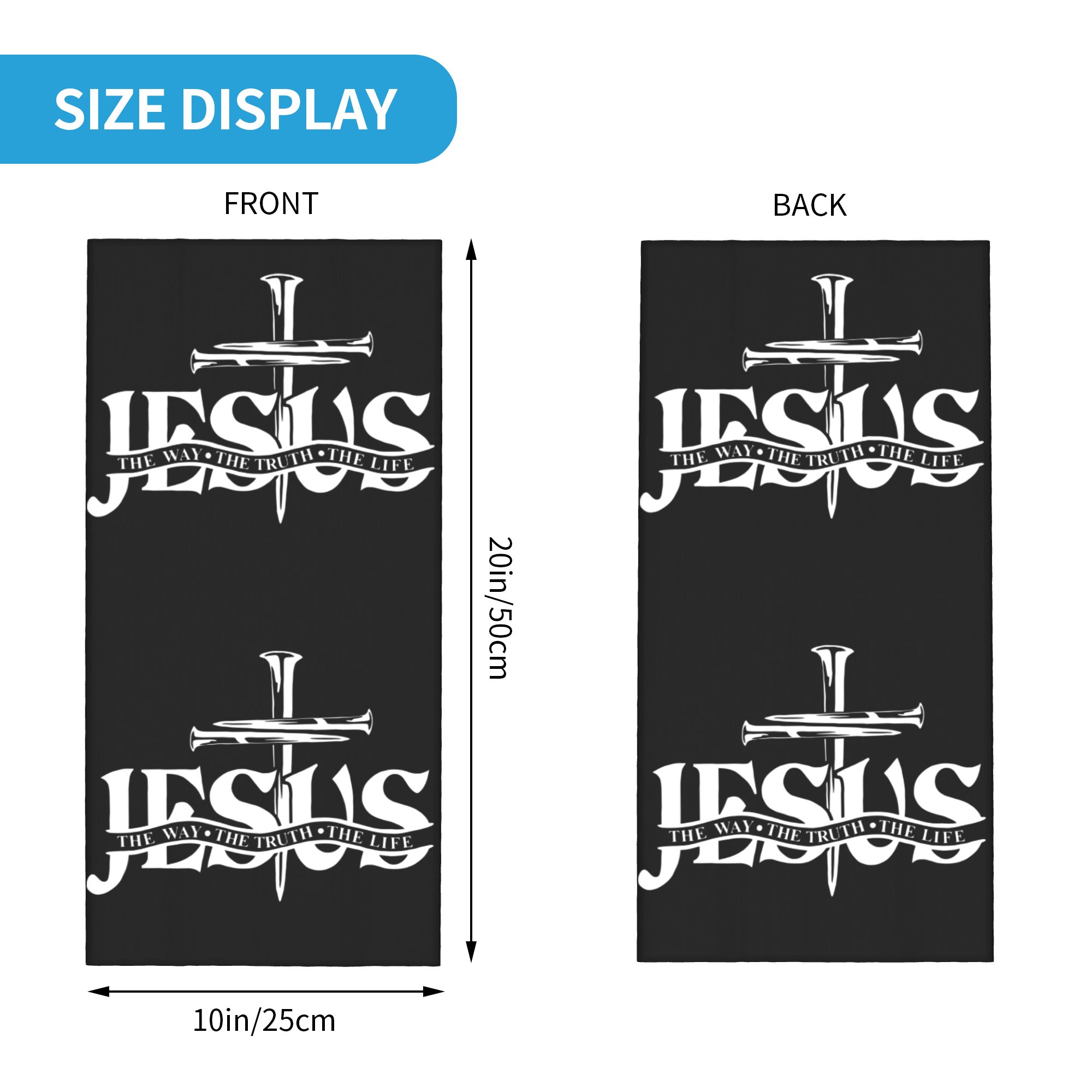 Custom Jesus The Way The Truth - Neck Gaiter Face Cover ulasan dan harga