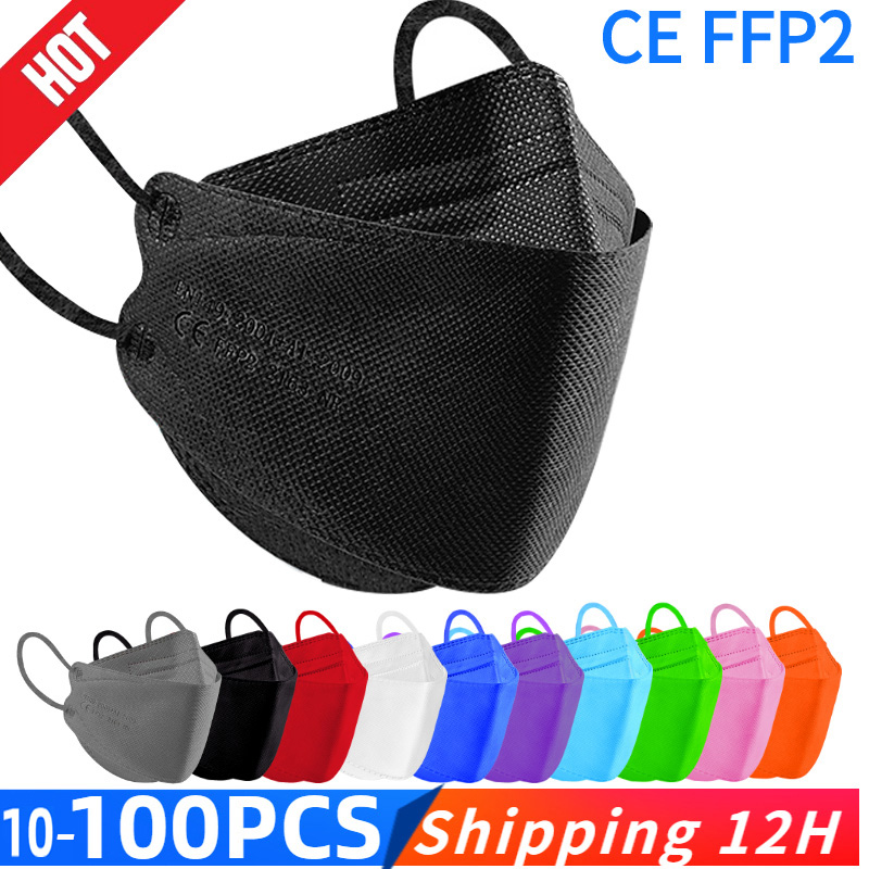 Fish Mask KN95 Mascarillas FPP - Disposable Surgical Mask ulasan dan harga