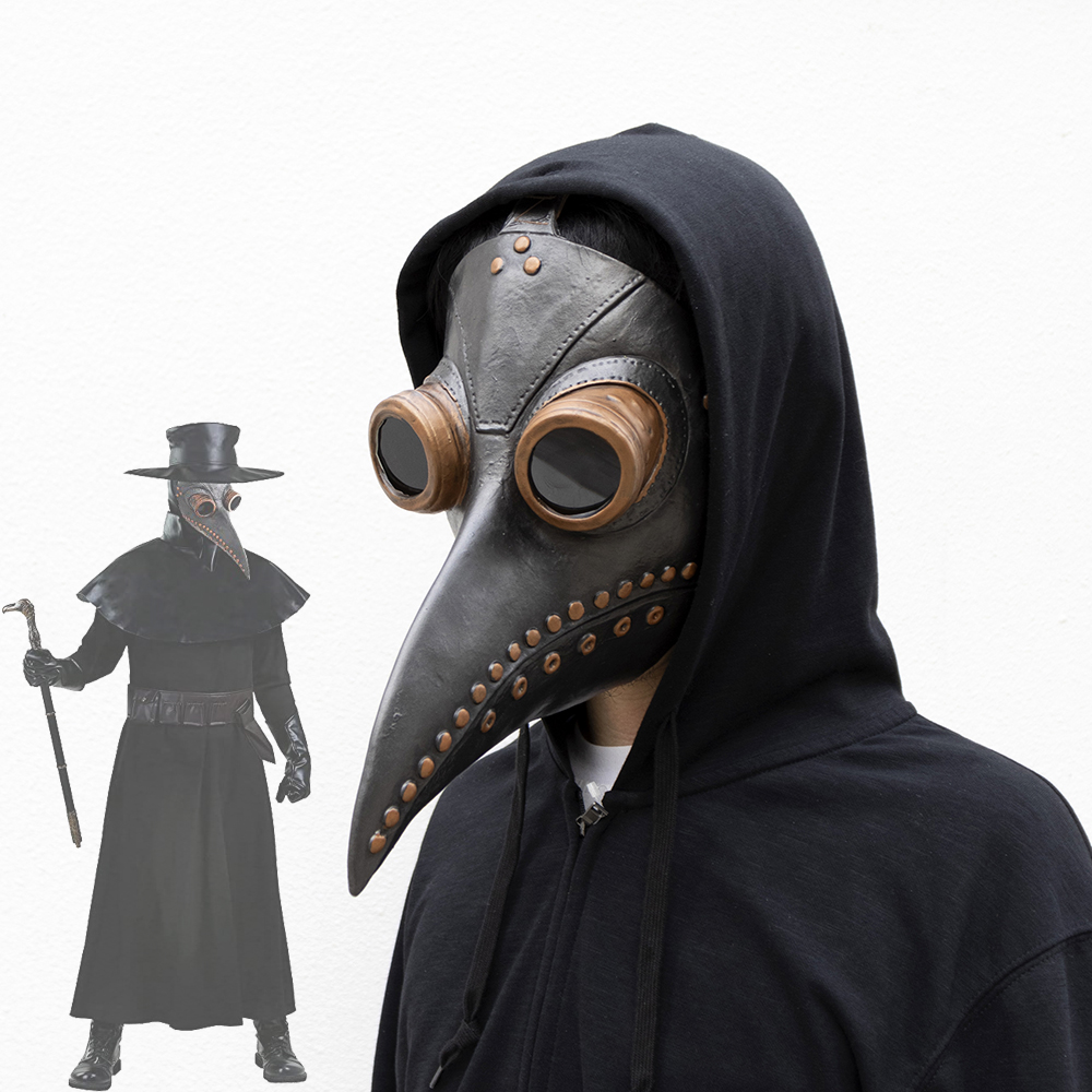 Plague Doctor Mask Cosplay Ani - Disposable Surgical Mask ulasan dan harga