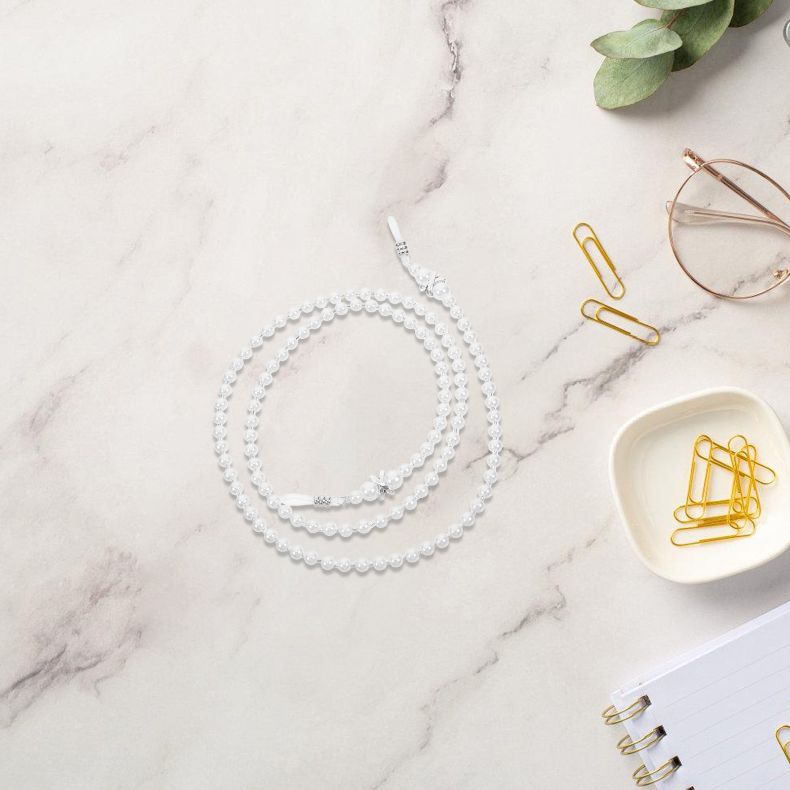 Pearl Eyeglass Chain Anti-Slip - Mask Chain Holder ulasan dan harga