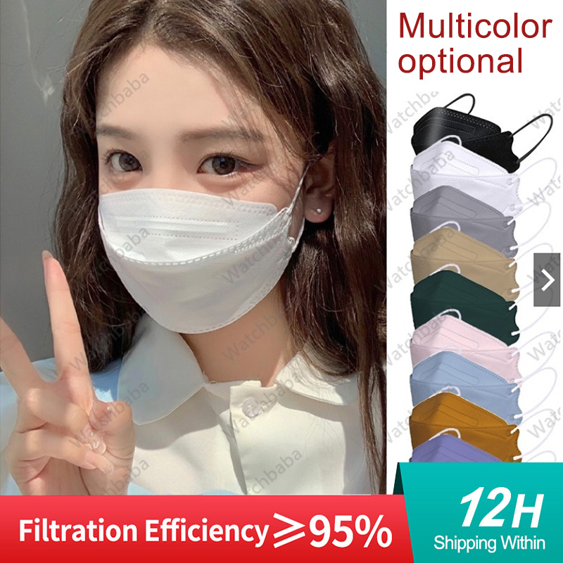 Masks FFP2 Face Masks KN95 Col - Disposable Surgical Mask ulasan dan harga