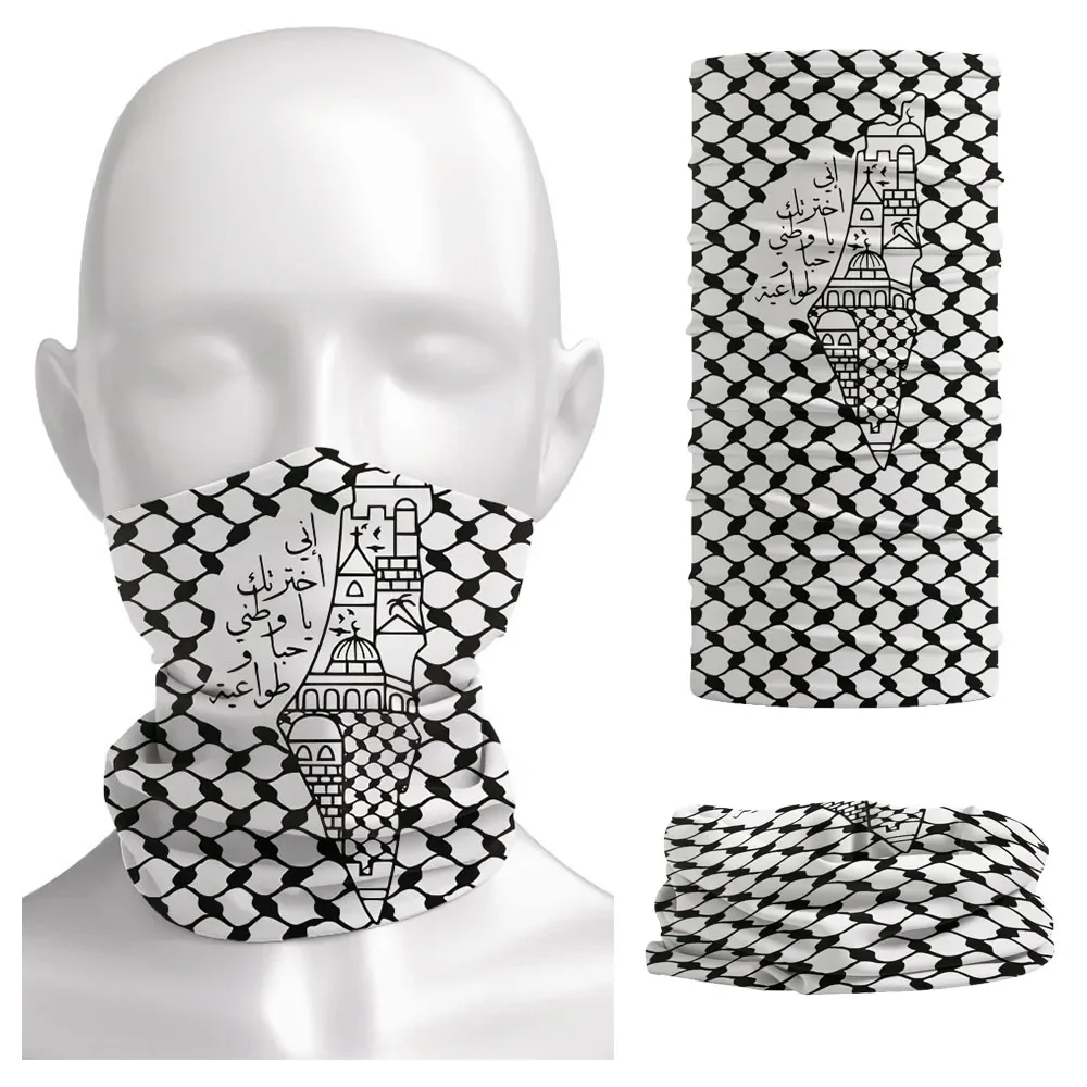 Arabic Calligraphy Bandana Fol - Neck Gaiter Face Cover ulasan dan harga