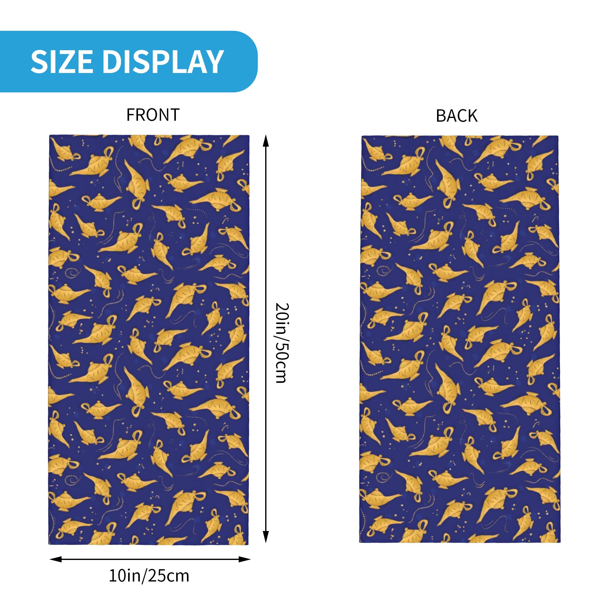 Custom A-Aladdin Genie Bandana - Neck Gaiter Face Cover ulasan dan harga